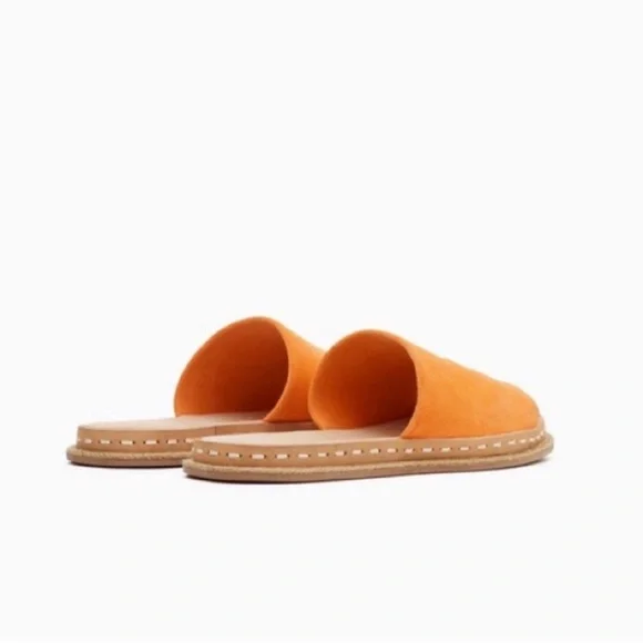 New! RAG & BONE Cairo Suede Flat Slide Sandals - Picture 4 of 10